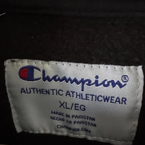 Champion Swearshirt Cropped 1/4 Zip Collar - XL - Picture 4 of 6